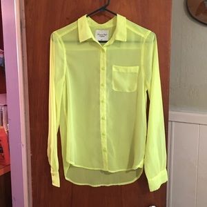 American Eagle Outfitters Tops - NWOT AEO sheer top sz S American Eagle Outfitters Tops - NWOT AEO sheer top sz S